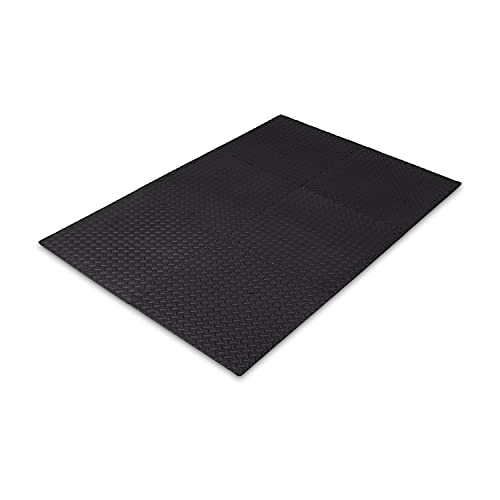 Amazon Basics Interlocking Foam Floor Mat Tiles for Home Gym Exerc...
