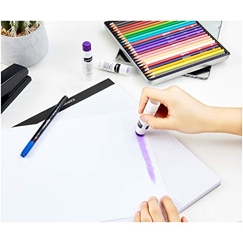 Amazon Basics Purple Washable School Glue Sticks, Dries Clear, 0.2...