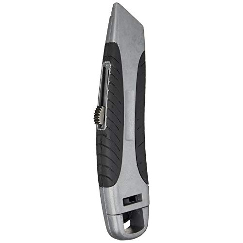 Amazon Basics Soft Grip Retractable Utility Knife with 3 Blades