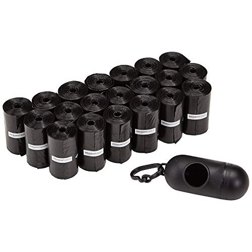 Amazon Basics Unscented Standard Dog Poop Bags with Dispenser and ...