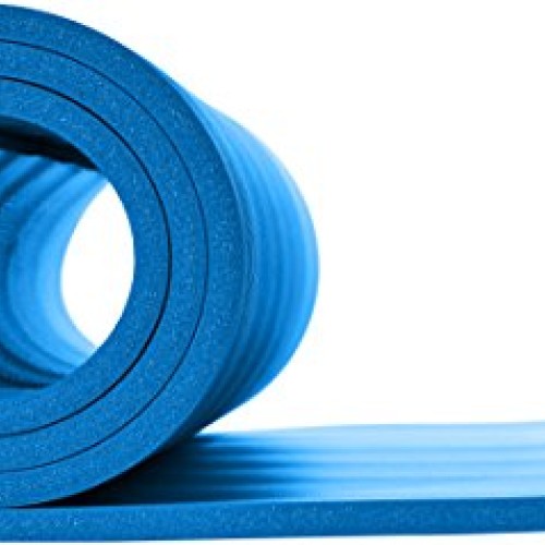 AmazonBasics Extra Thick Exercise Yoga Gym Floor Mat with Carrying...