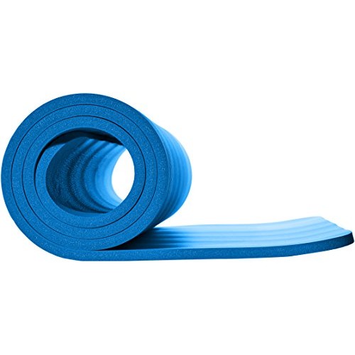 AmazonBasics Extra Thick Exercise Yoga Gym Floor Mat with Carrying...