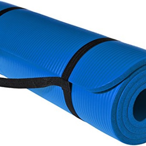 AmazonBasics Extra Thick Exercise Yoga Gym Floor Mat with Carrying...