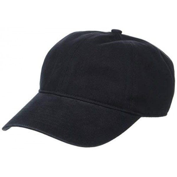 Amazon Essentials Mens Baseball Cap, Black, One Size