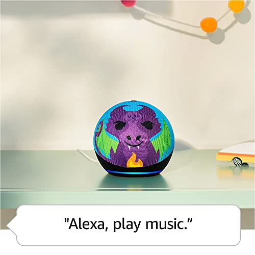Echo Dot 5th Gen, 2022 release Kids | Designed for kids, with pa...