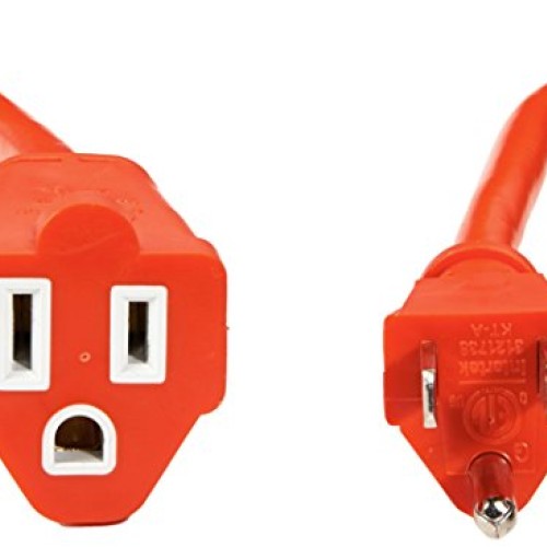 AmazonBasics 16/3 Vinyl Outdoor Extension Cord | Orange, 50-Foot