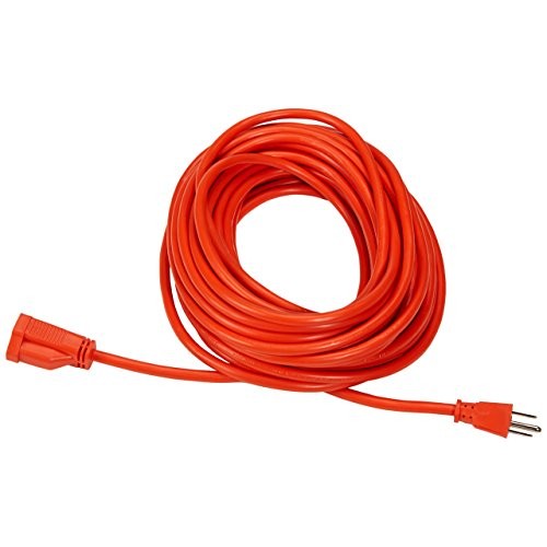 AmazonBasics 16/3 Vinyl Outdoor Extension Cord | Orange, 50-Foot