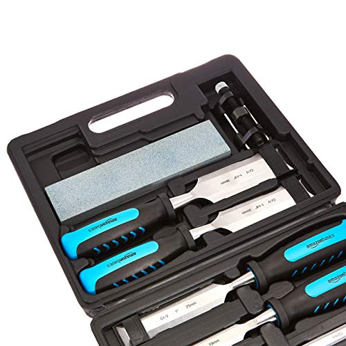 AmazonBasics 8-Piece Wood Carving Chisel Set