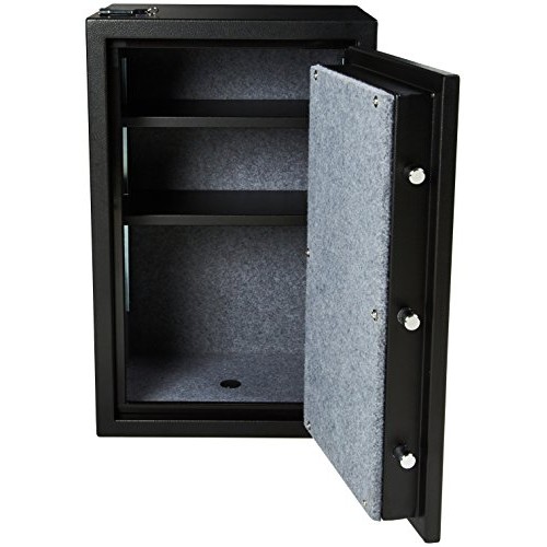 AmazonBasics Fire Resistant Box Safe, 2.1 Cubic Feet - YB-66YLA-F