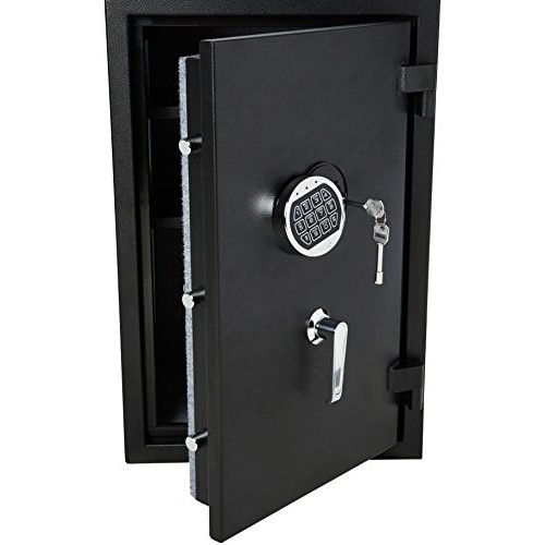 AmazonBasics Fire Resistant Box Safe, 2.1 Cubic Feet - YB-66YLA-F