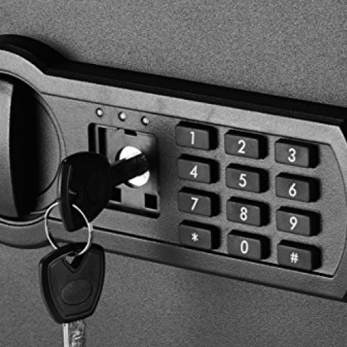 AmazonBasics Home Keypad Safe - 1.52 Cubic Feet, 13.8 x 13 x 16.5 ...