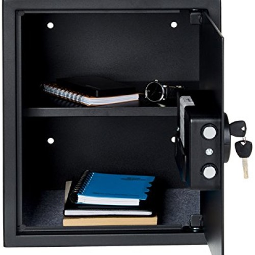 AmazonBasics Home Keypad Safe - 1.52 Cubic Feet, 13.8 x 13 x 16.5 ...