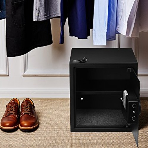 AmazonBasics Home Keypad Safe - 1.52 Cubic Feet, 13.8 x 13 x 16.5 ...
