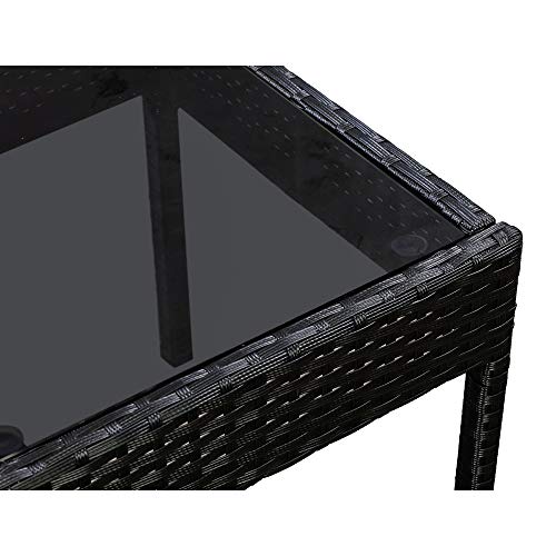 AmazonBasics Outdoor Patio Garden Faux Wicker Rattan Chair Convers...