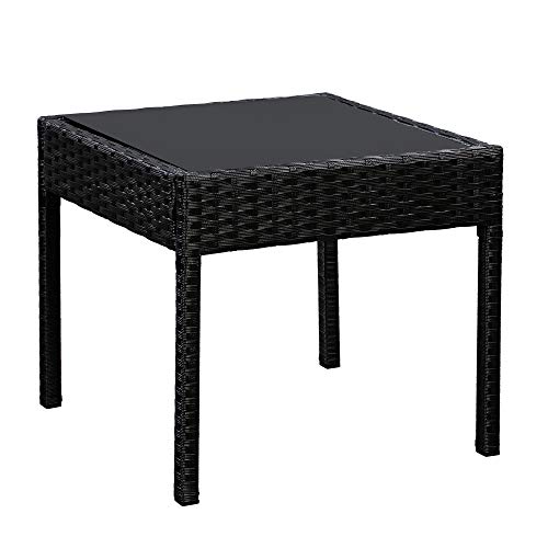 AmazonBasics Outdoor Patio Garden Faux Wicker Rattan Chair Convers...