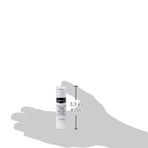 AmazonBasics Purple Washable School Glue Sticks, Dries Clear, 0.24...
