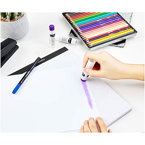 AmazonBasics Purple Washable School Glue Sticks, Dries Clear, 0.24...