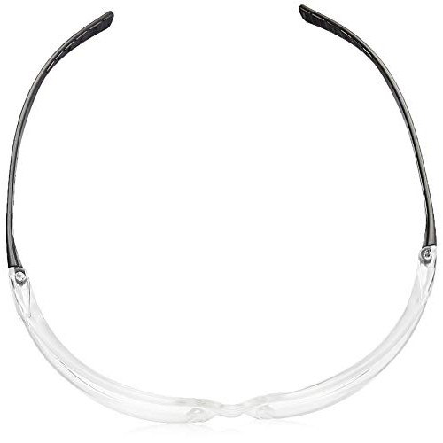 AmazonCommercial Safety Glasses Clear/Black, Anti-Fog, 12-pack