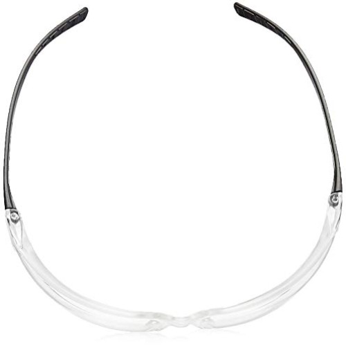 AmazonCommercial Safety Glasses Clear/Black, Anti-Fog, 12-pack