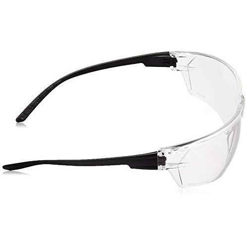 AmazonCommercial Safety Glasses Clear/Black, Anti-Fog, 12-pack