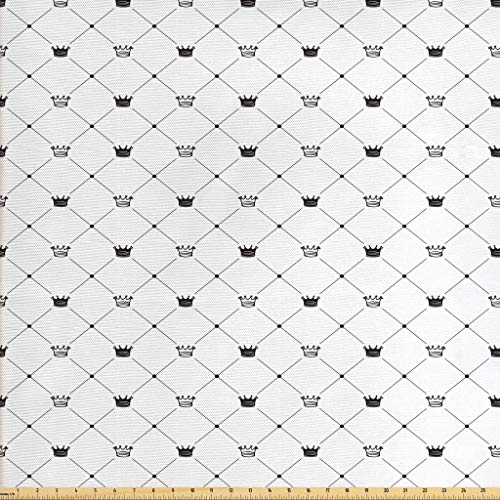 Ambesonne Abstract Fabric by The Yard, Kings Crown Classic Empire ...
