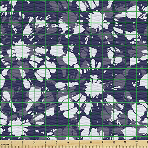 Ambesonne Abstract Fabric by The Yard, Pattern of Tie-Dye Shibori ...