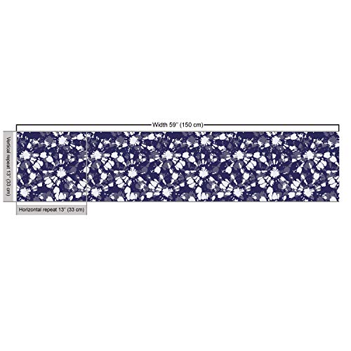 Ambesonne Abstract Fabric by The Yard, Pattern of Tie-Dye Shibori ...