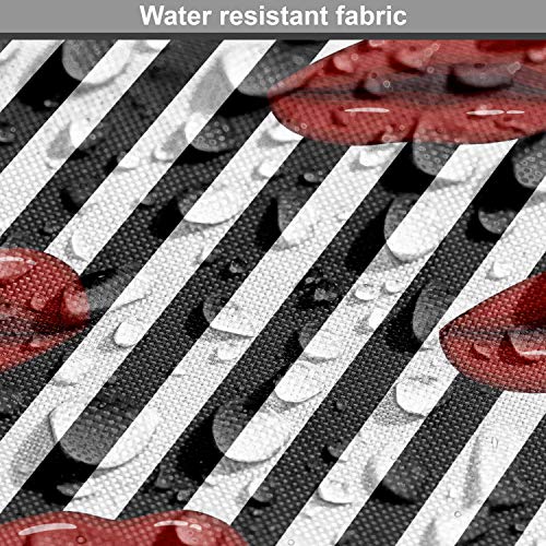 Ambesonne Abstract Woman Fabric by The Yard, Vertically Aligned St...