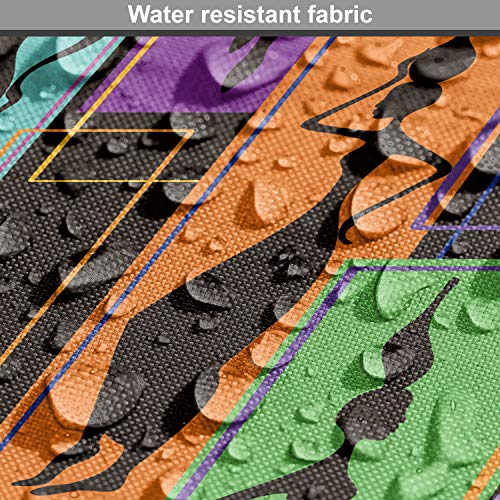 Ambesonne African Fabric by The Yard, Colorful Abstract Geometric ...