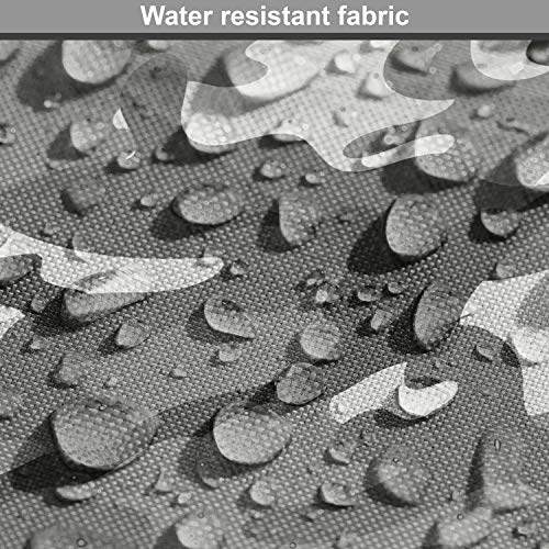 Ambesonne Camouflage Fabric by The Yard, Monochrome Attire Pattern...