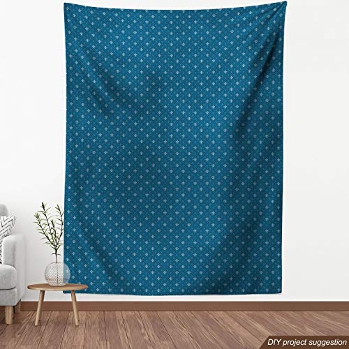 Ambesonne Fleur De Lis Fabric by The Yard, Middle Ages Abstract Fl...