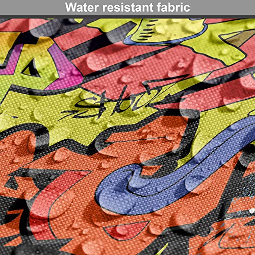 Ambesonne Graffiti Fabric by The Yard, Contemporary Style Hip Hop ...