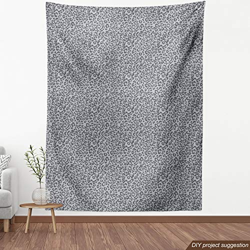 Ambesonne Leopard Print Fabric by The Yard, Repetitive Wild Animal...