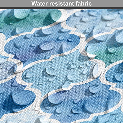 Ambesonne Moroccan Fabric by The Yard, Oriental Style Mosaic Patte...