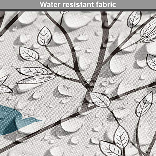 Ambesonne Nature Fabric by The Yard, Birds Wildlife Cartoon Like I...