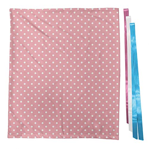 Ambesonne Pink Polka Dots Baby Shower Gift Bag, Design with and Re...