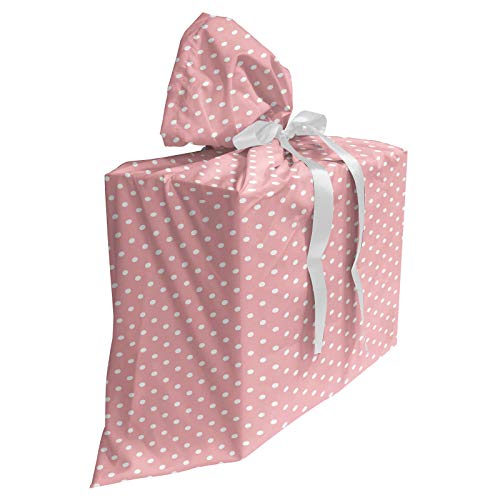 Ambesonne Pink Polka Dots Baby Shower Gift Bag, Design with and Re...