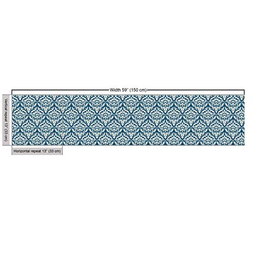 Ambesonne Victorian Fabric by The Yard, Modern Country Style Abstr...