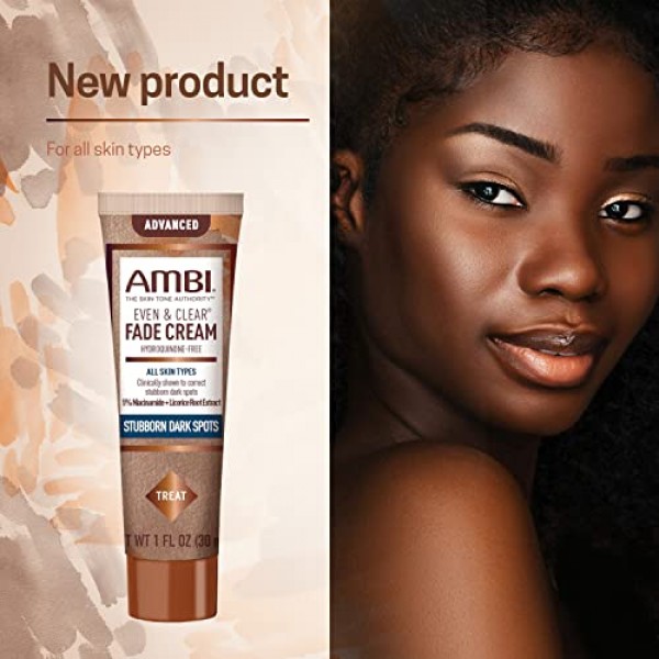 Ambi Even & Clear Advanced Fade Cream, Hydroquinone-free, Hyperpig...