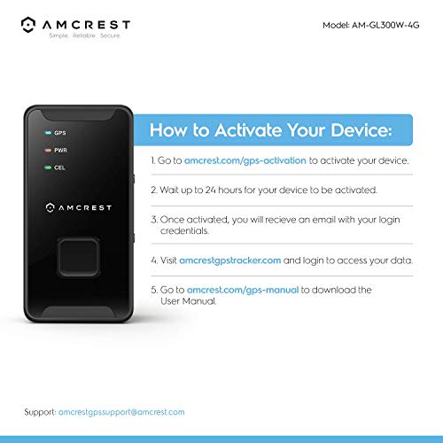 Amcrest 4G LTE GPS Tracker - Portable Mini Hidden Real-Time GPS Tr...
