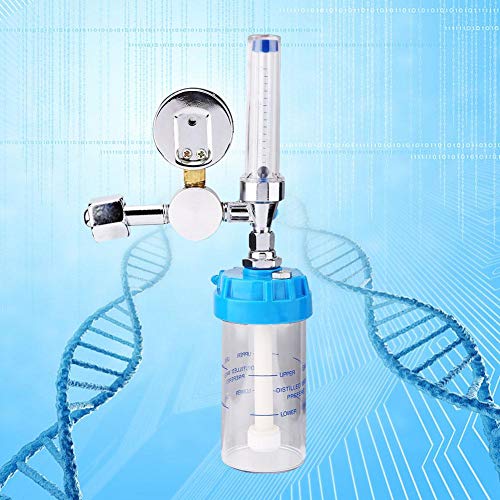 AMONIDA Oxygen Meter Buoy Type Oxygen Inhalator Meter Pressure Red...