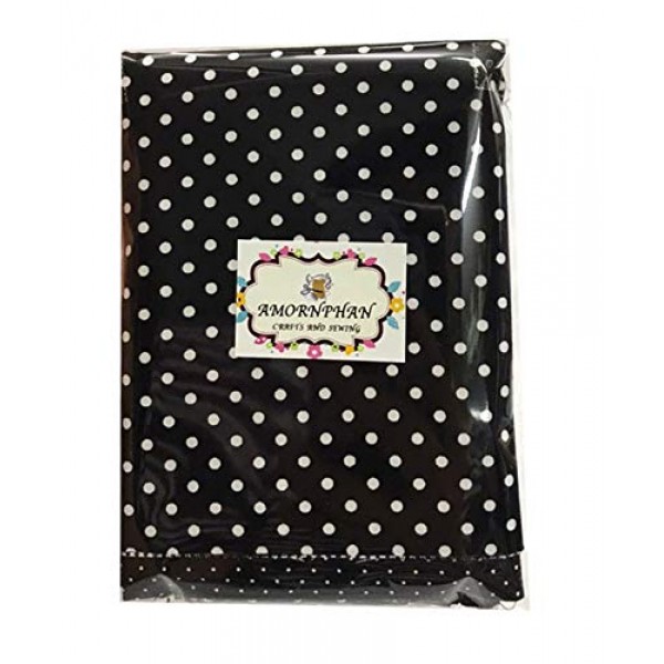 Amornphan 100% Printed Black Series Cotton Bundles Quilting Fabric...