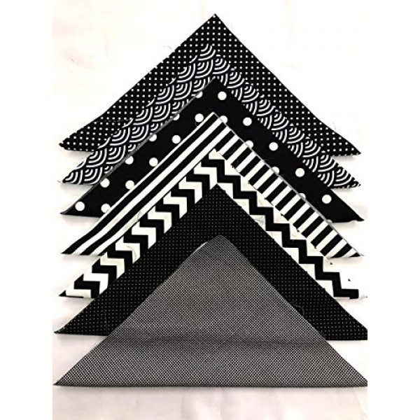 Amornphan 100% Printed Black Series Cotton Bundles Quilting Fabric...
