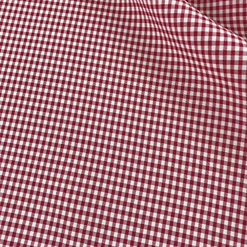 Amornphan 44 Inches Two Tones Pastel Color Small Grid Pattern Ging...