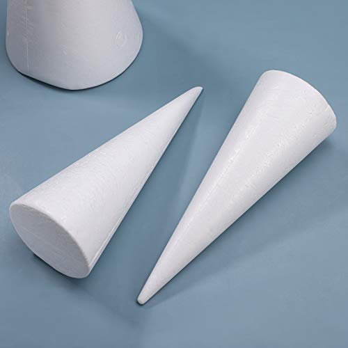 Amosfun 2 Pcs Cones Foam Crafts styrofoam for inch Sizes Different...