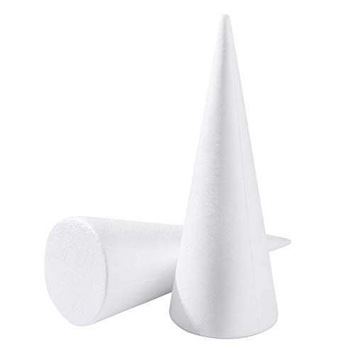 Amosfun 2 Pcs Cones Foam Crafts styrofoam for inch Sizes Different...
