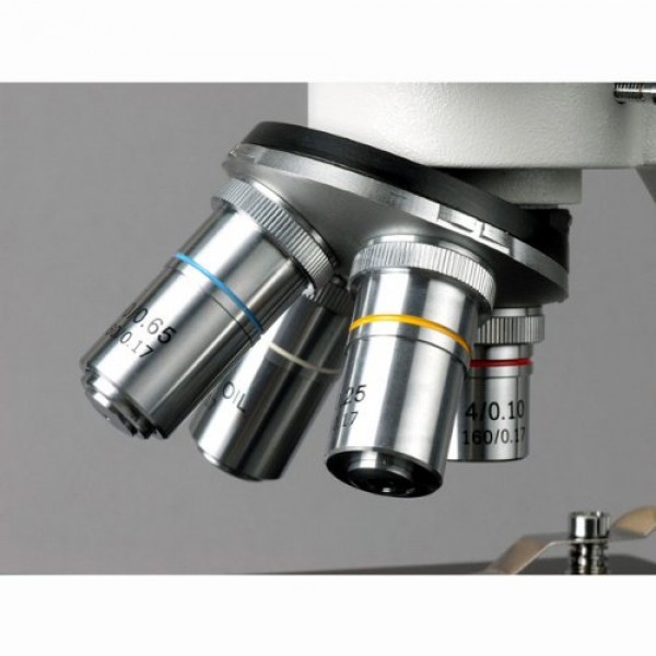AmScope B100-CM Compound Binocular Microscope, 40x-1000x Magnifica...