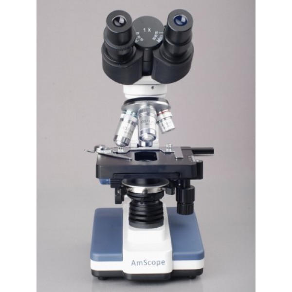 AmScope B120B-WM Siedentopf Binocular Compound Microscope, 40X-200...