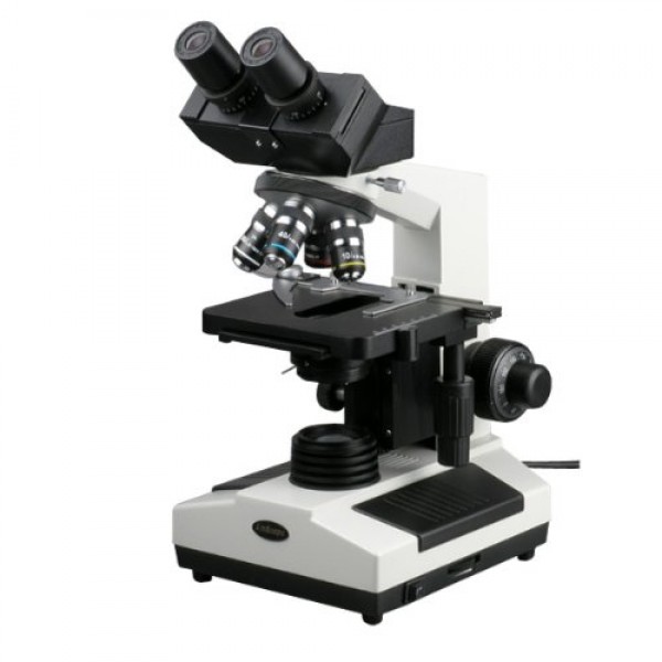 AmScope B390C Compound Binocular Microscope, 40X-2500X Magnificati...