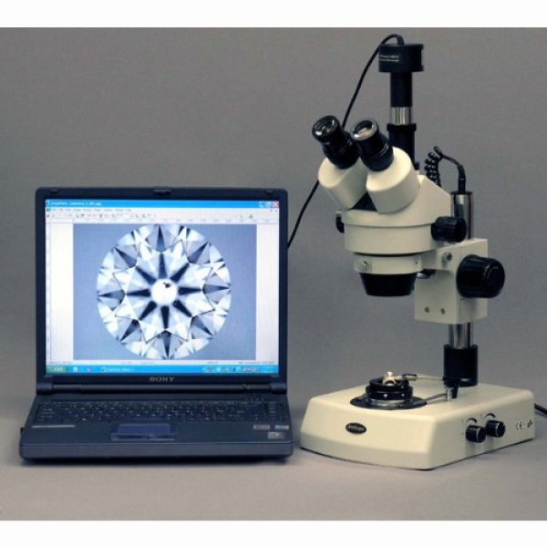 AmScope DK-SI Darkfield Condenser with Iris for Stereo Microscopes